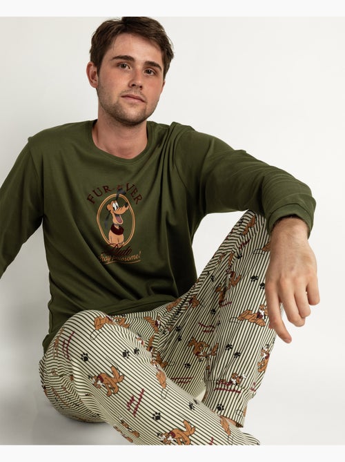 DISNEY Pijama Manga Larga Pluto Stay Pawsome para Hombre - Kiabi DISNEY Pijama Manga Larga Pluto Stay Pawsome para Hombre - Kiabi