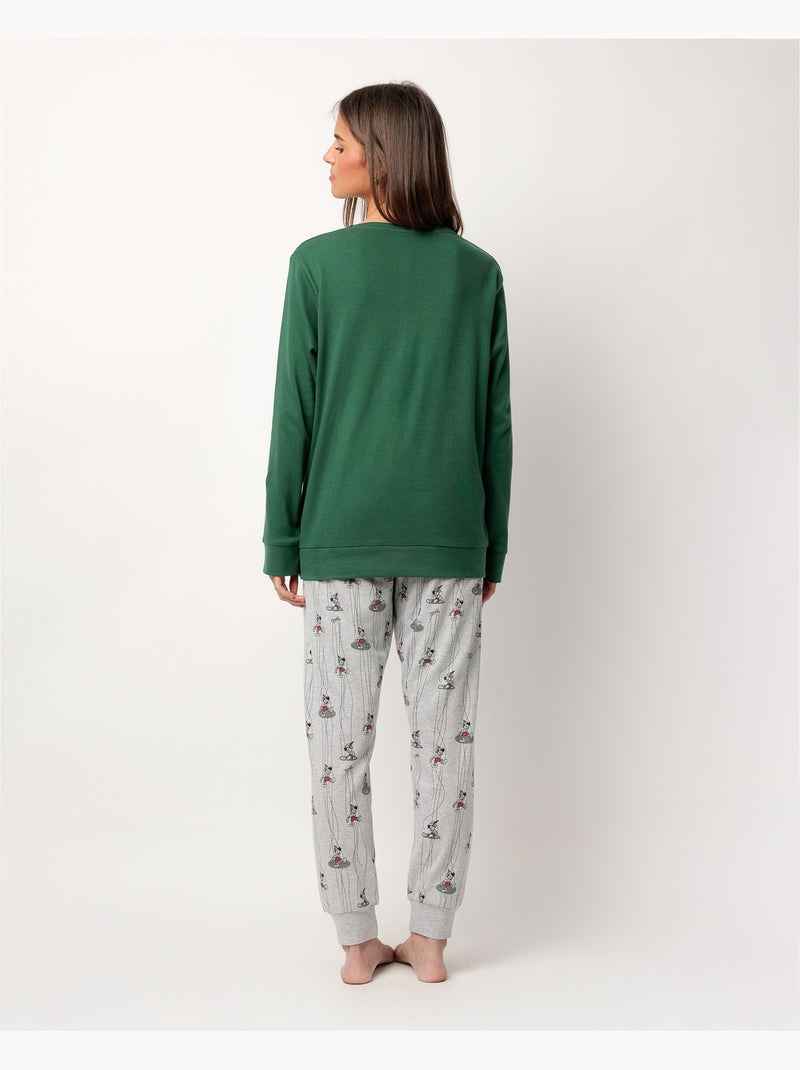 DISNEY Pijama Manga Larga Puppet Boy para Mujer Verde - Kiabi