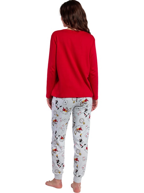 DISNEY Pijama Manga Larga Red Alice in Wonderland para Mujer - Kiabi DISNEY Pijama Manga Larga Red Alice in Wonderland para Mujer - Kiabi