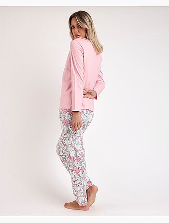DISNEY Pijama Manga Larga Sleepy Marie para Mujer