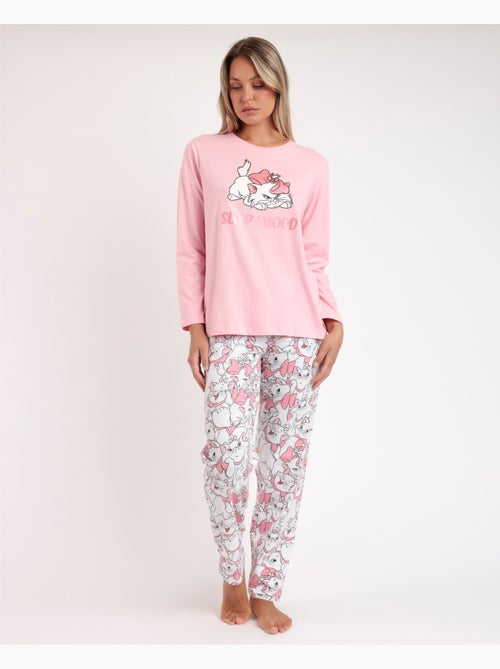 DISNEY Pijama Manga Larga Sleepy Marie para Mujer - Kiabi DISNEY Pijama Manga Larga Sleepy Marie para Mujer - Kiabi