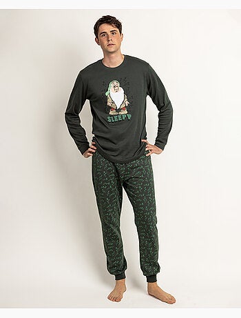 DISNEY Pijama Manga Larga Sleepy para Hombre