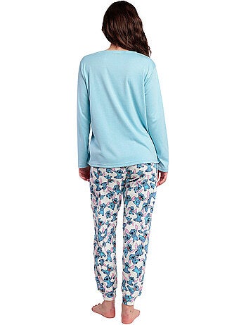 DISNEY Pijama Manga Larga Stitch Angel para Mujer