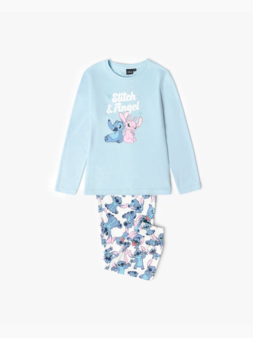 DISNEY Pijama Manga Larga Stitch & Angel para Niña - Kiabi DISNEY Pijama Manga Larga Stitch & Angel para Niña - Kiabi