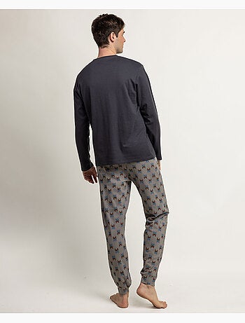 DISNEY Pijama Manga Larga Stitch Arcade para Hombre
