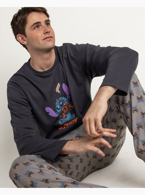 DISNEY Pijama Manga Larga Stitch Arcade para Hombre - Kiabi