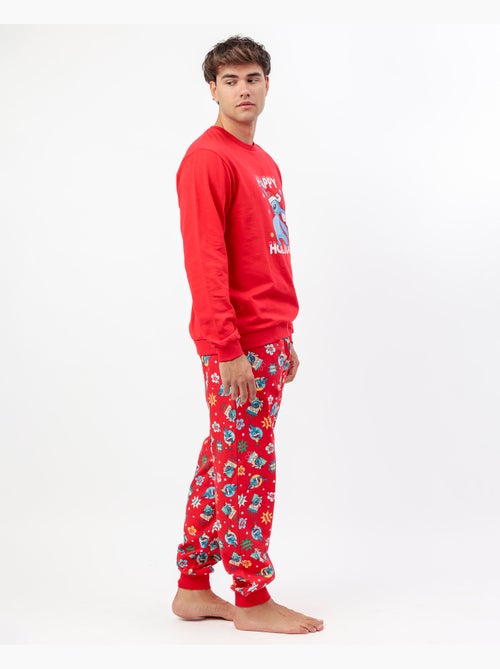 DISNEY Pijama Manga Larga Stitch Happy Holidays para Hombre - Kiabi
