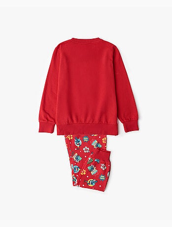 DISNEY Pijama Manga Larga Stitch Happy Holidays para Niña