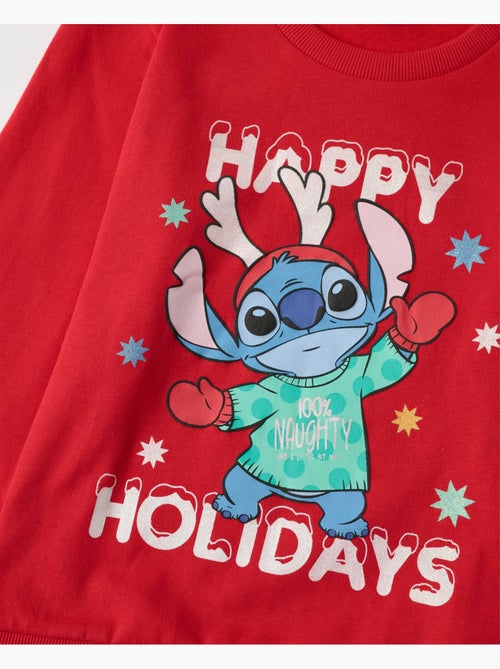 DISNEY Pijama Manga Larga Stitch Happy Holidays para Niña - Kiabi DISNEY Pijama Manga Larga Stitch Happy Holidays para Niña - Kiabi