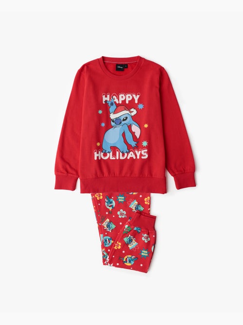 DISNEY Pijama Manga Larga Stitch Happy Holidays para Niño - Kiabi DISNEY Pijama Manga Larga Stitch Happy Holidays para Niño - Kiabi