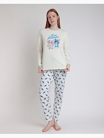 DISNEY Pijama Manga Larga Stitch Pyjamas para Mujer