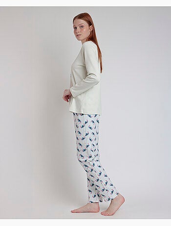 DISNEY Pijama Manga Larga Stitch Pyjamas para Mujer
