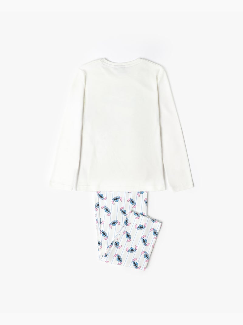 DISNEY Pijama Manga Larga Stitch Pyjamas para Niña Menta - Kiabi