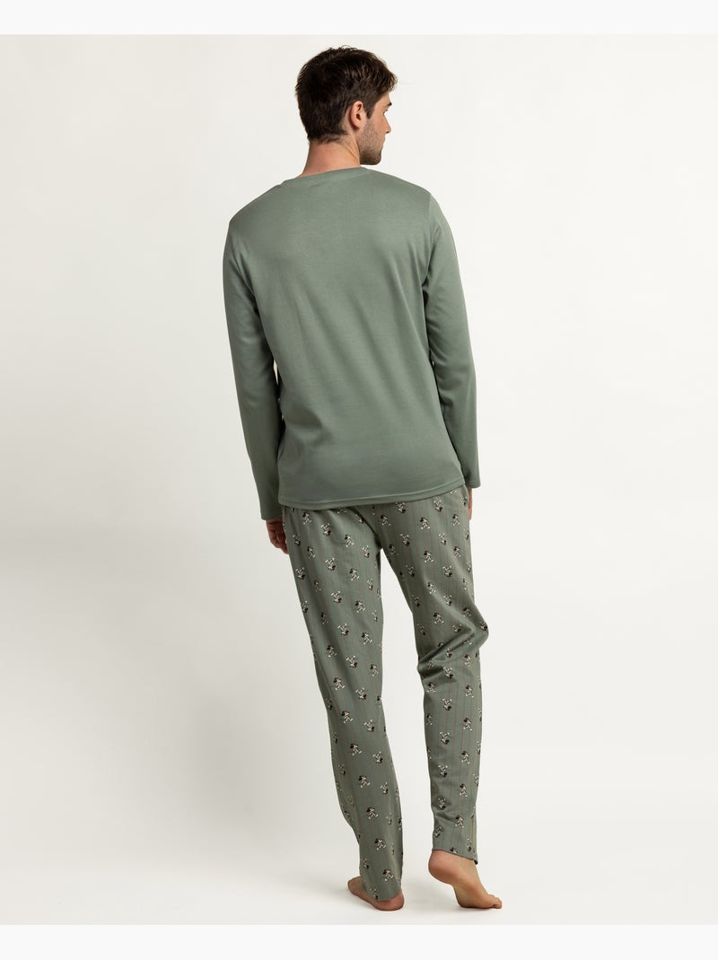Disney pijama manga larga tapeta daily habits para hombre Verde - Kiabi