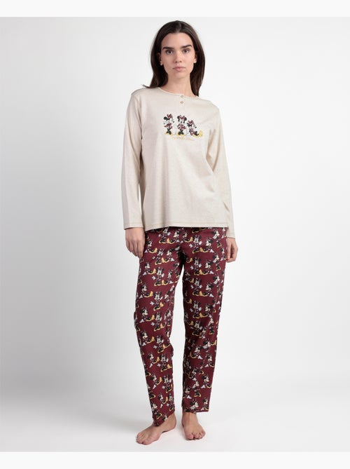 Disney pijama manga larga tapeta minnie mouse para mujer - Kiabi Disney pijama manga larga tapeta minnie mouse para mujer - Kiabi
