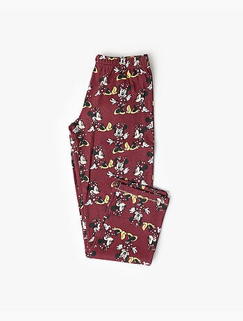 DISNEY Pijama Manga Larga Tapeta Minnie Mouse para Niña