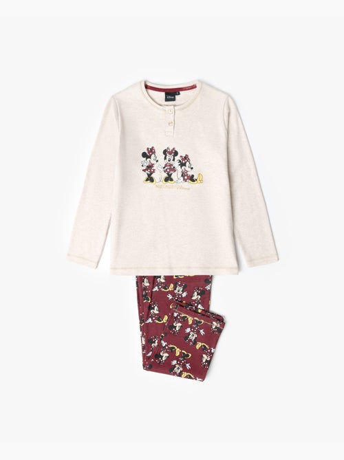 DISNEY Pijama Manga Larga Tapeta Minnie Mouse para Niña - Kiabi DISNEY Pijama Manga Larga Tapeta Minnie Mouse para Niña - Kiabi