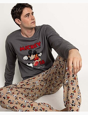DISNEY Pijama Manga Larga Team Captain para Hombre