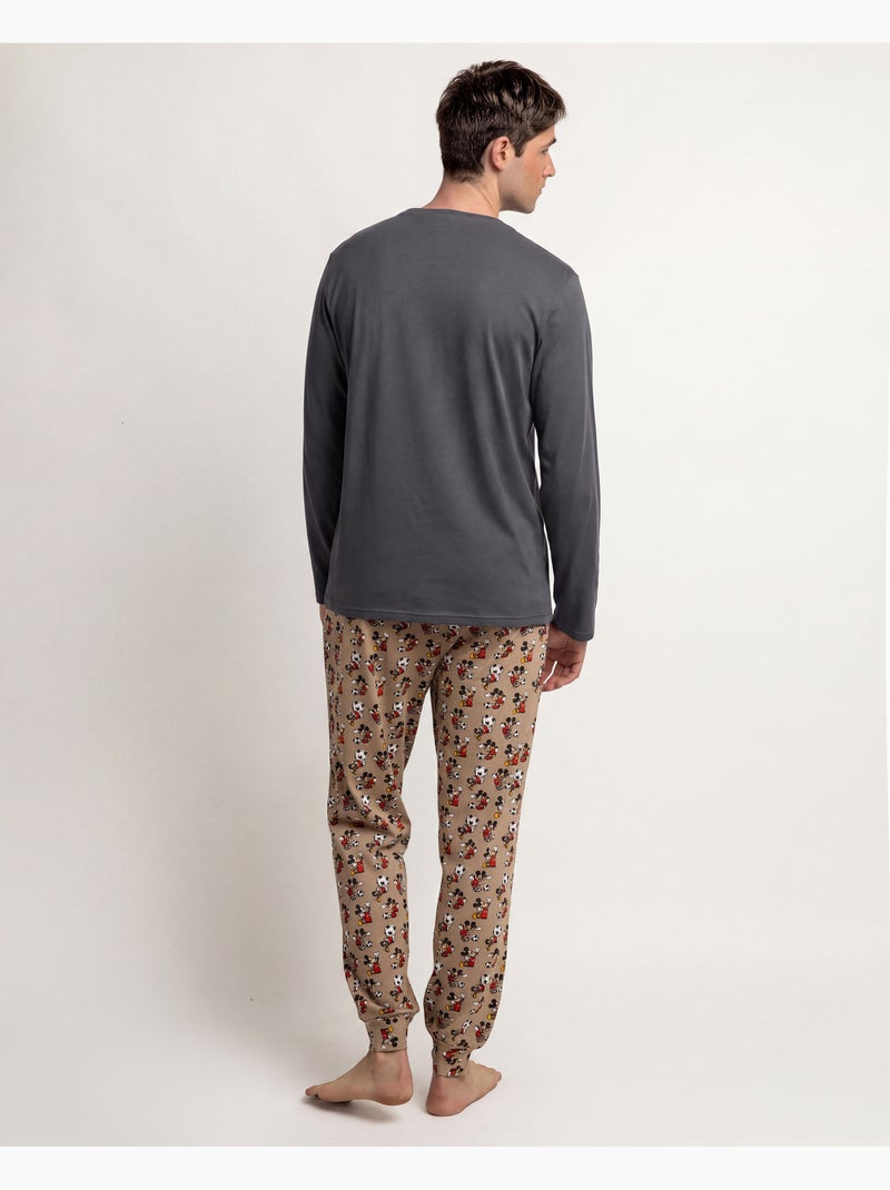 DISNEY Pijama Manga Larga Team Captain para Hombre Gris oscuro - Kiabi