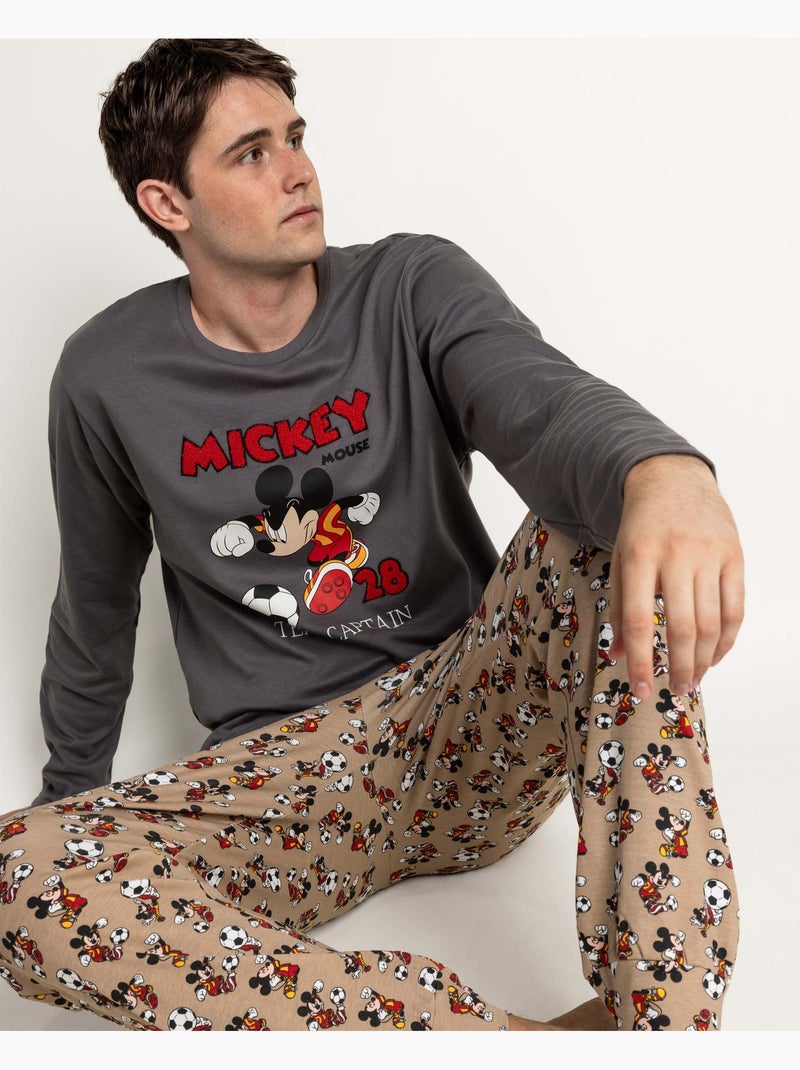DISNEY Pijama Manga Larga Team Captain para Hombre Gris oscuro - Kiabi