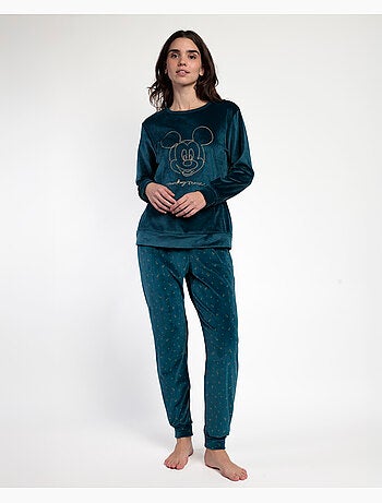DISNEY Pijama Manga Larga Terciopelo Cosmic Wheel para Mujer