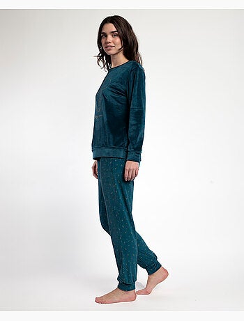 DISNEY Pijama Manga Larga Terciopelo Cosmic Wheel para Mujer