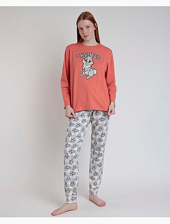 DISNEY Pijama Manga Larga Thumper para Mujer