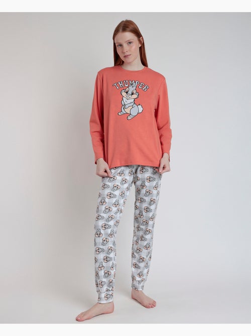 DISNEY Pijama Manga Larga Thumper para Mujer - Kiabi DISNEY Pijama Manga Larga Thumper para Mujer - Kiabi