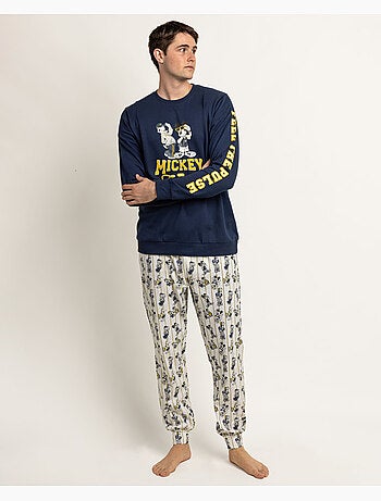 DISNEY Pijama Manga Larga Varsity Squad para Hombre