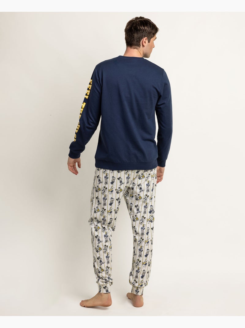 DISNEY Pijama Manga Larga Varsity Squad para Hombre Azul marino - Kiabi