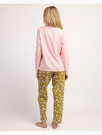 DISNEY Pijama Manga Larga Winnie Sleep para Mujer