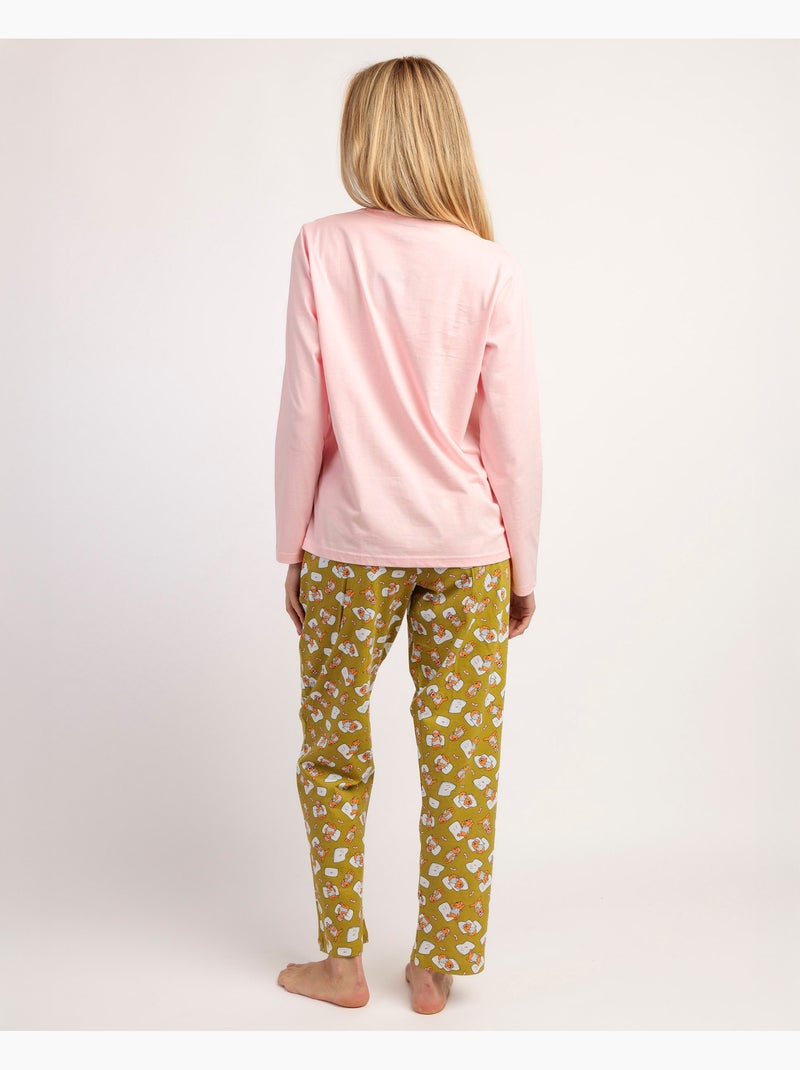 DISNEY Pijama Manga Larga Winnie Sleep para Mujer Rosa - Kiabi