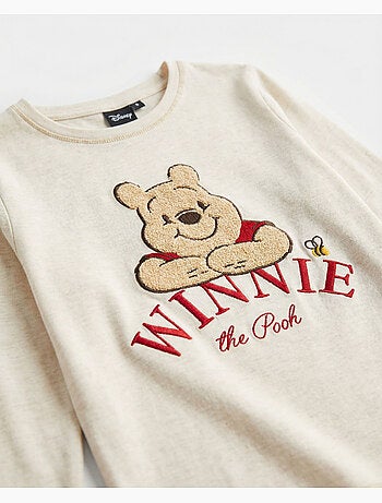 DISNEY Pijama Manga Larga Winnie The Pooh para Niña