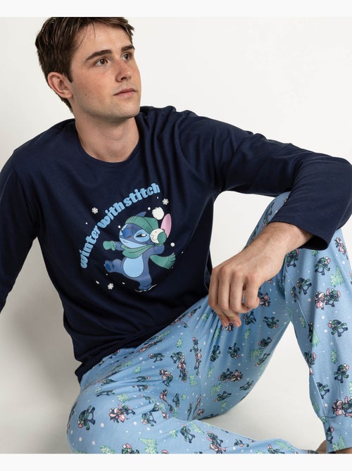 DISNEY Pijama Manga Larga Winter With Stitch para Hombre - Kiabi DISNEY Pijama Manga Larga Winter With Stitch para Hombre - Kiabi