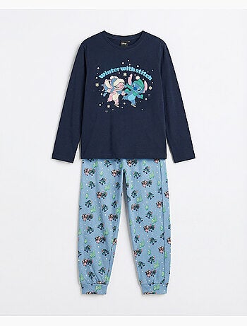 DISNEY Pijama Manga Larga Winter With Stitch para Niño