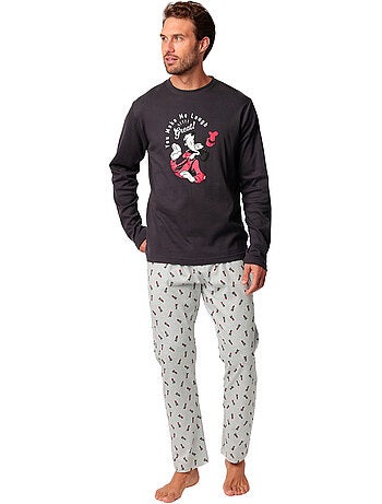 DISNEY Pijama Manga Larga You Make Me Laugh para Hombre