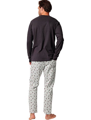 DISNEY Pijama Manga Larga You Make Me Laugh para Hombre