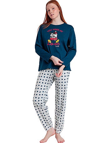 DISNEY Pijama Manga Larga You Make Me Love para Mujer