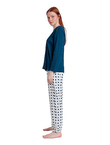 DISNEY Pijama Manga Larga You Make Me Love para Mujer