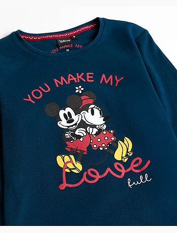DISNEY Pijama Manga Larga You Make Me Love para Niña