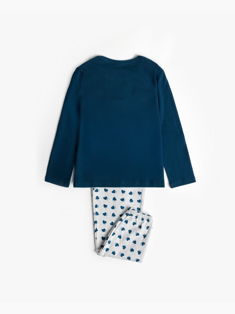 DISNEY Pijama Manga Larga You Make Me Love para Niña Azul marino - Kiabi