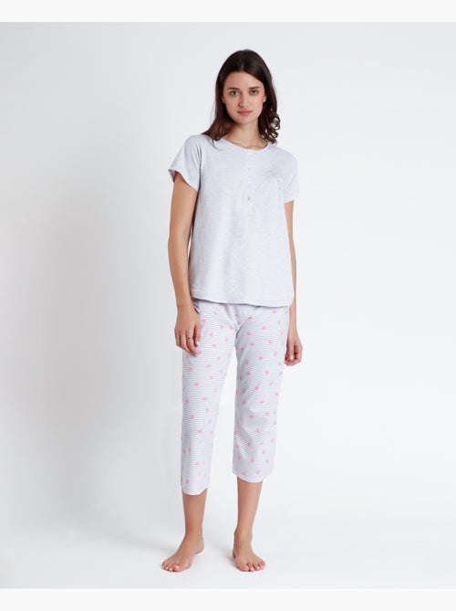 DISNEY Pijama Palazzo Manga Corta Maternity Dalmatas para Mujer - Kiabi DISNEY Pijama Palazzo Manga Corta Maternity Dalmatas para Mujer - Kiabi