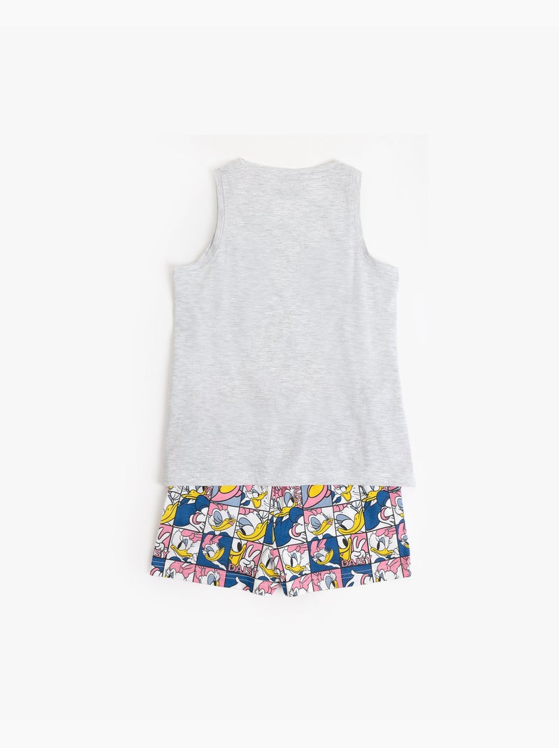 DISNEY Pijama Sin Mangas Daisy Poses para Niña Gris jaspeado - Kiabi