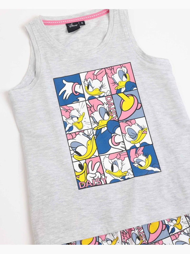 DISNEY Pijama Sin Mangas Daisy Poses para Niña Gris jaspeado - Kiabi
