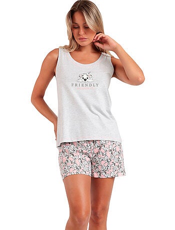 DISNEY Pijama Sin Mangas Dalmatians para Mujer