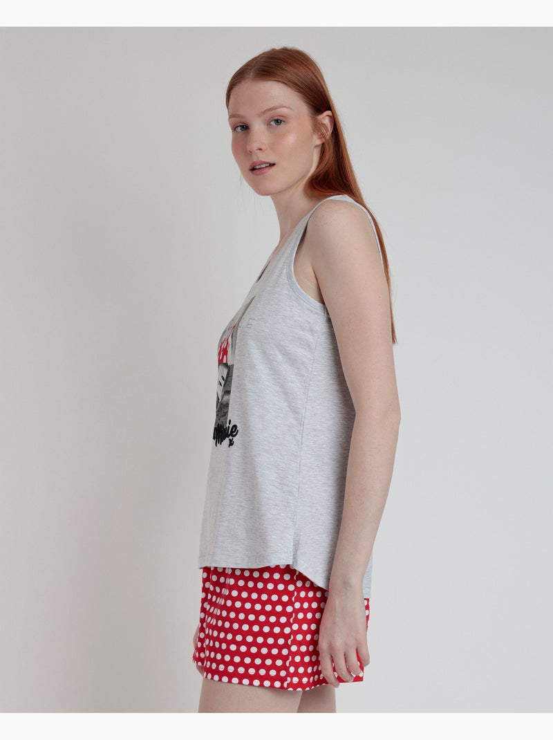 DISNEY Pijama Sin Mangas Generals para Mujer Gris jaspeado - Kiabi