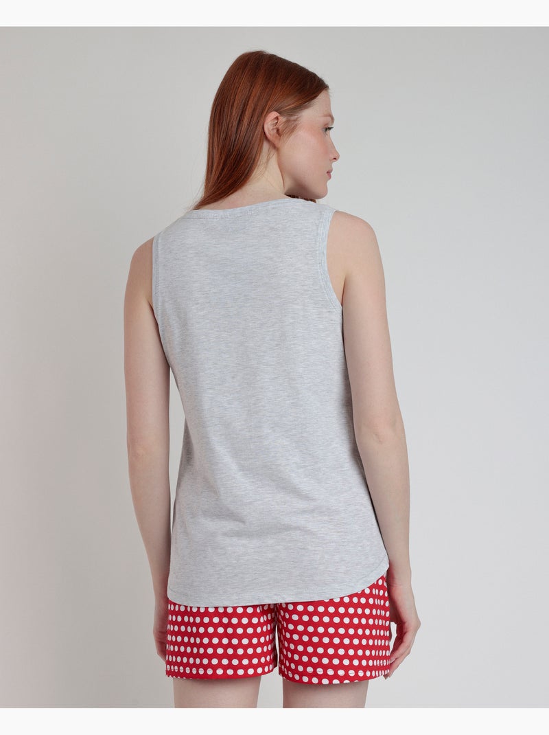 DISNEY Pijama Sin Mangas Generals para Mujer Gris jaspeado - Kiabi