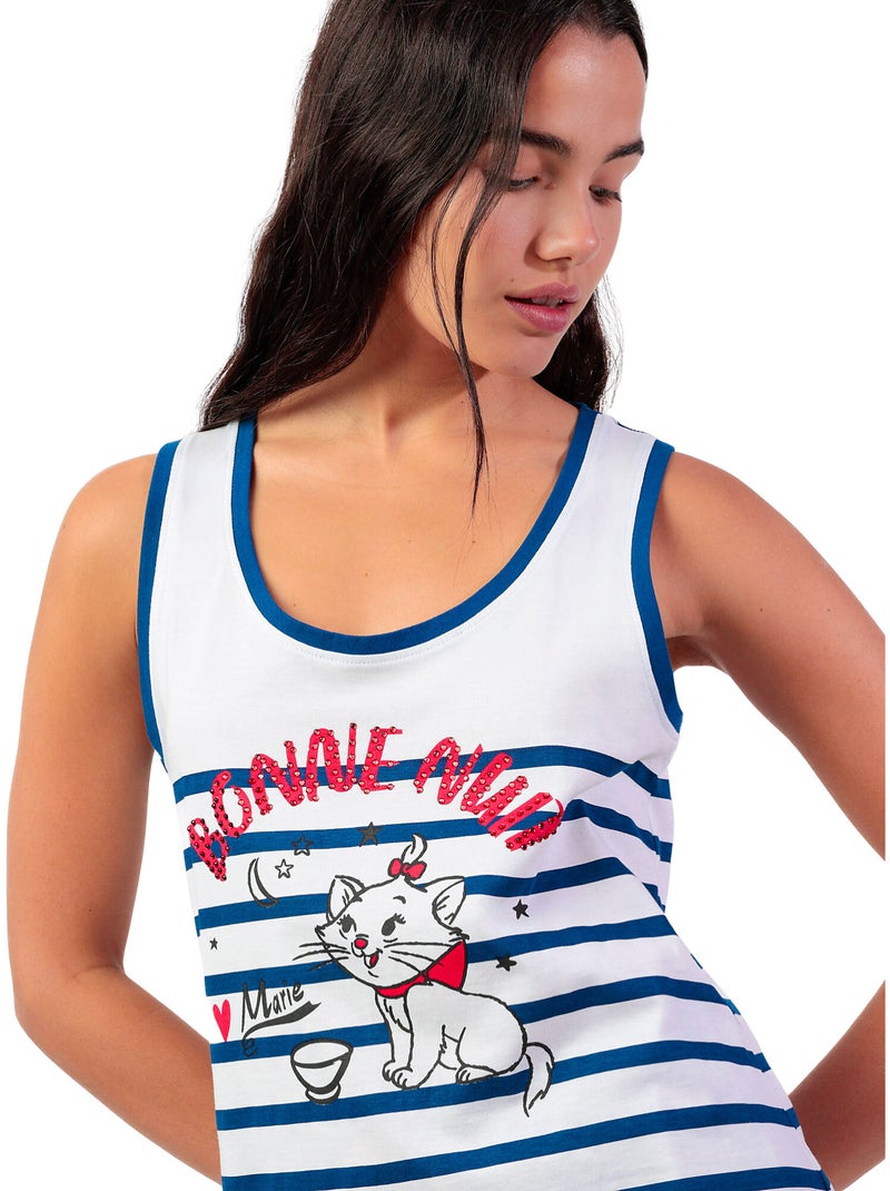 DISNEY Pijama Sin mangas Marie Paris para Mujer Azul - Kiabi
