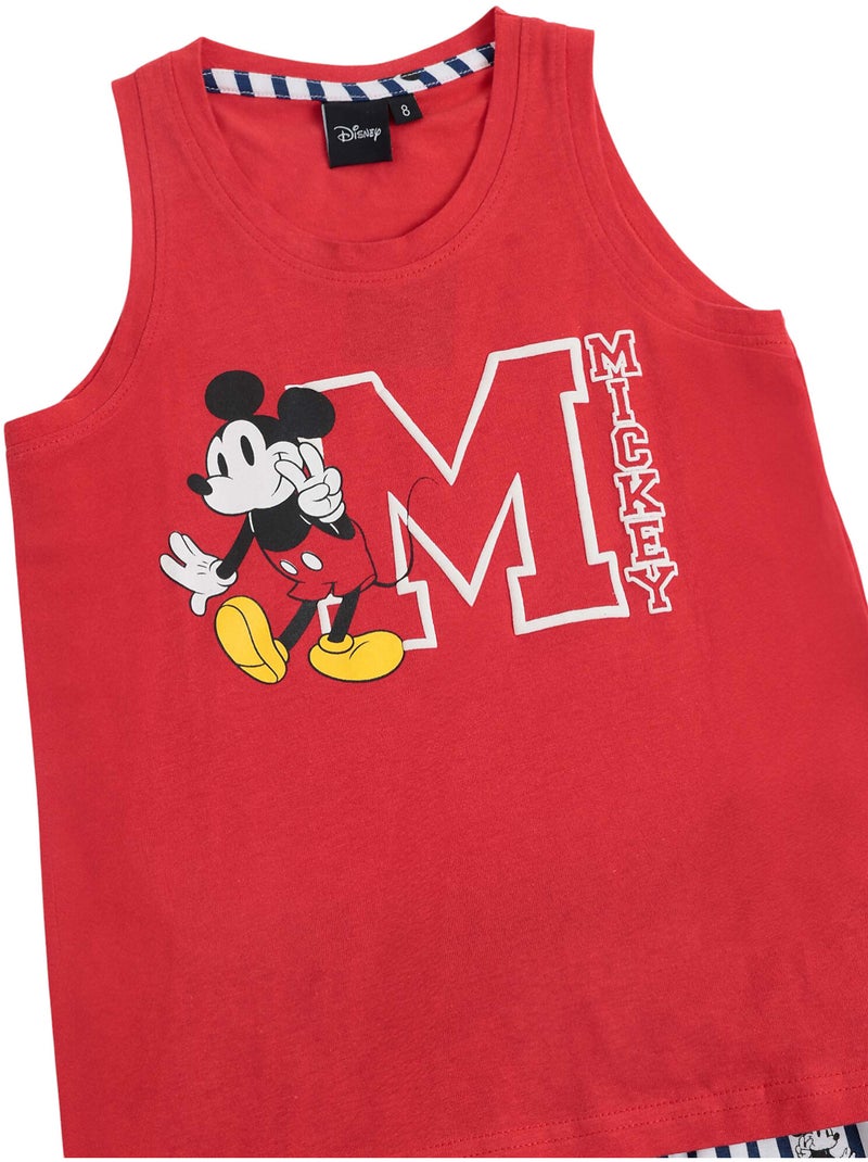 DISNEY Pijama Sin Mangas Mickey Ny Summer para Niña Rojo - Kiabi