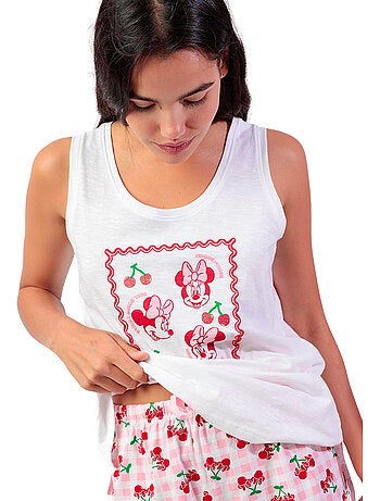 DISNEY Pijama Sin mangas Minnie Cherry para Mujer